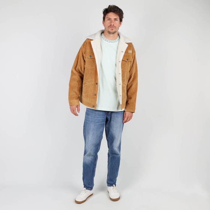 Oxbow Corduroy trucker jacket / Unisex velvet jacket lined with polyester fleece. Q2JESSIE