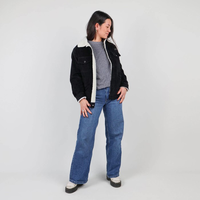 Oxbow Corduroy trucker jacket / Unisex velvet jacket lined with polyester fleece. Q2JESSIE