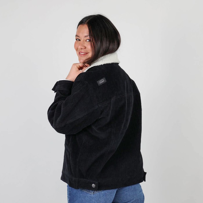 Oxbow Corduroy trucker jacket / Unisex velvet jacket lined with polyester fleece. Q2JESSIE