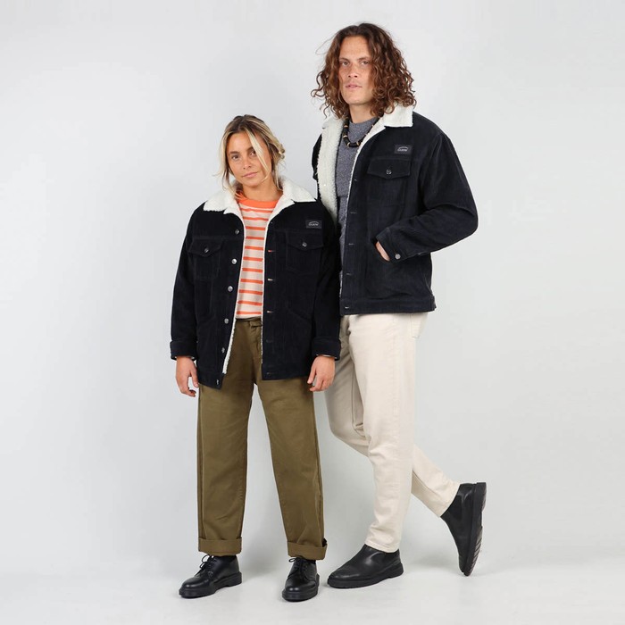 Oxbow Corduroy trucker jacket / Unisex velvet jacket lined with polyester fleece. Q2JESSIE