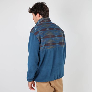 Oxbow Quarter zipped printed polar fleece Q2SABAIO