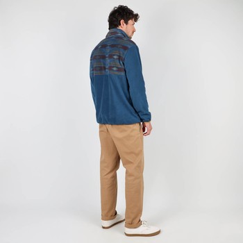 Oxbow Quarter zipped printed polar fleece Q2SABAIO