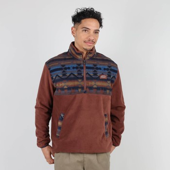 Oxbow Quarter zipped printed polar fleece Q2SABAIO