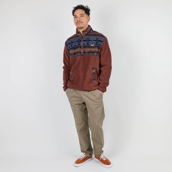 Oxbow Quarter zipped printed polar fleece Q2SABAIO