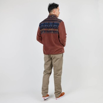 Oxbow Quarter zipped printed polar fleece Q2SABAIO