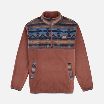 Oxbow Quarter zipped printed polar fleece Q2SABAIO