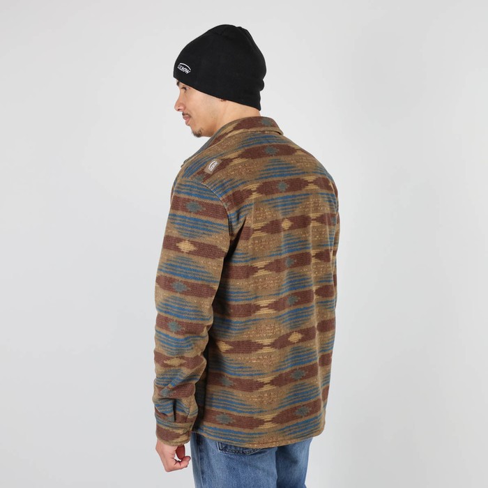 Oxbow Printed polar fleece overshirt Q2SAO