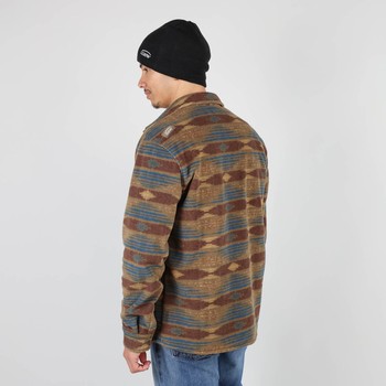 Oxbow Printed polar fleece overshirt Q2SAO