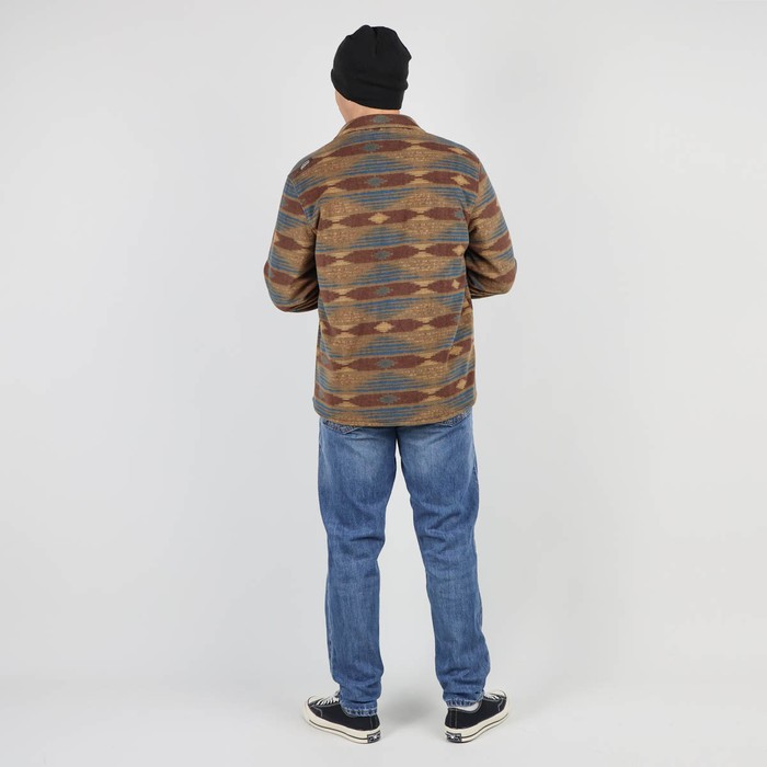 Oxbow Printed polar fleece overshirt Q2SAO