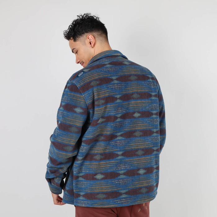 Oxbow Printed polar fleece overshirt Q2SAO