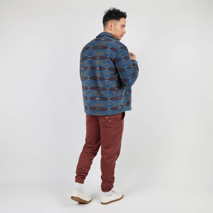 Oxbow Printed polar fleece overshirt Q2SAO