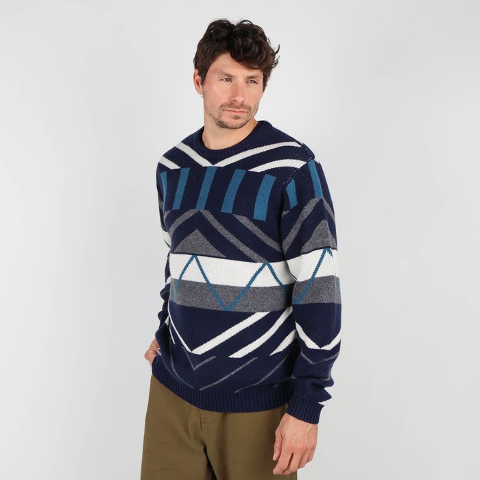 Oxbow Wool jacquard sweater / Crew neck jacquard wool sweater. Q2PANDIM