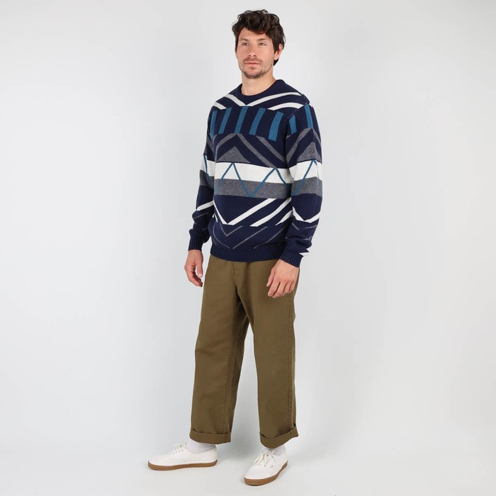 Oxbow Wool jacquard sweater / Crew neck jacquard wool sweater. Q2PANDIM
