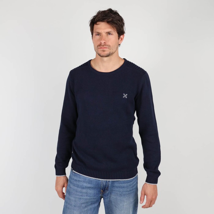 Oxbow Fancy knitted crew neck sweater P0POLMI