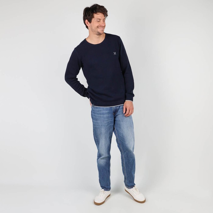 Oxbow Fancy knitted crew neck sweater P0POLMI