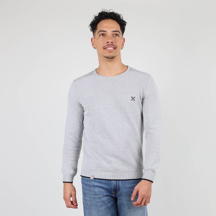 Oxbow Fancy knitted crew neck sweater P0POLMI