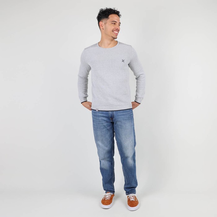 Oxbow Fancy knitted crew neck sweater P0POLMI