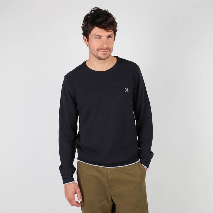 Oxbow Fancy knitted crew neck sweater P0POLMI