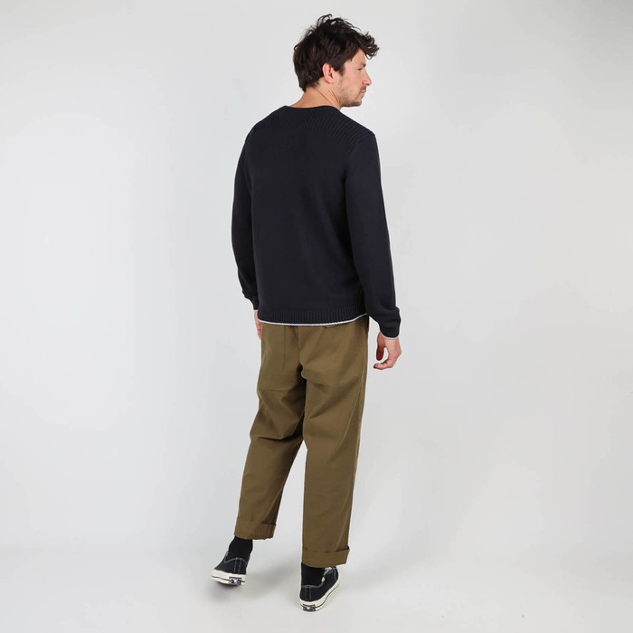 Oxbow Fancy knitted crew neck sweater P0POLMI