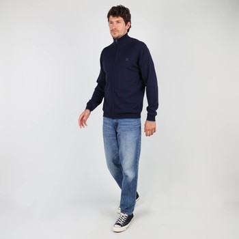 Oxbow Essential cotton zipped sweater Q2PEZIP