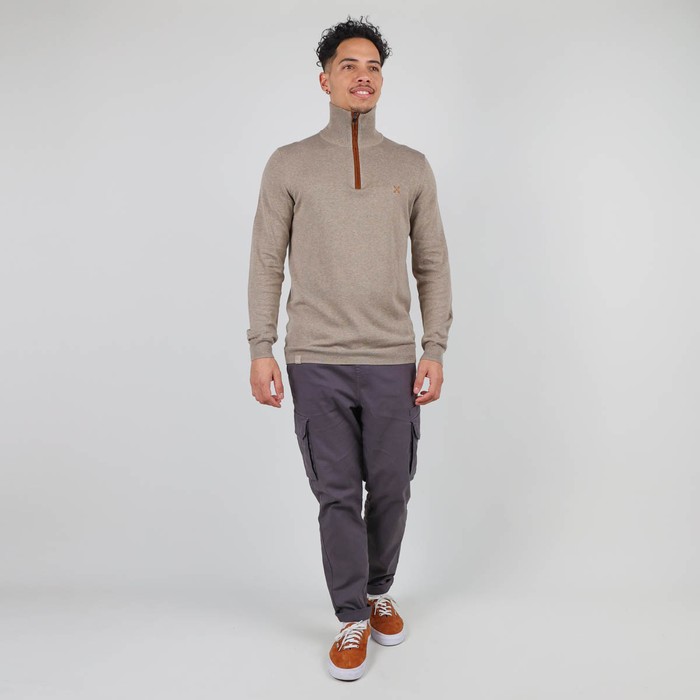 Oxbow Half-zip cotton sweater. Q2PENZI