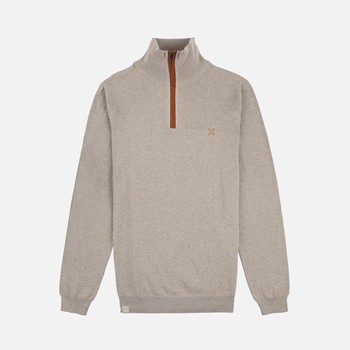 Oxbow Half-zip cotton sweater. Q2PENZI