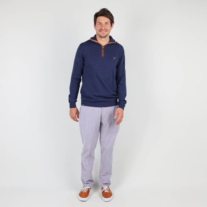Oxbow Half-zip cotton sweater. Q2PENZI