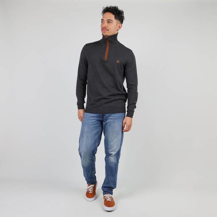 Oxbow Half-zip cotton sweater. Q2PENZI