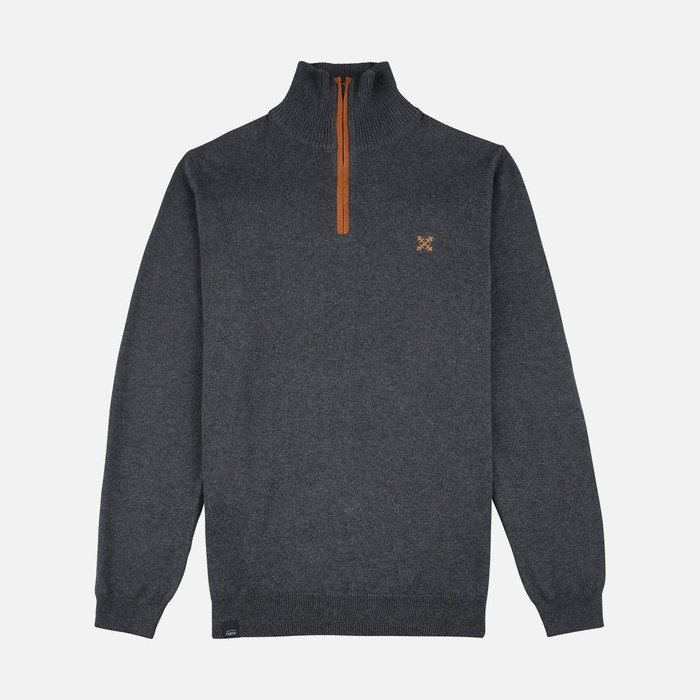 Oxbow Half-zip cotton sweater. Q2PENZI