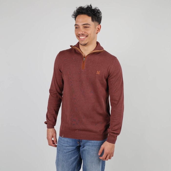 Oxbow Half-zip cotton sweater. Q2PENZI