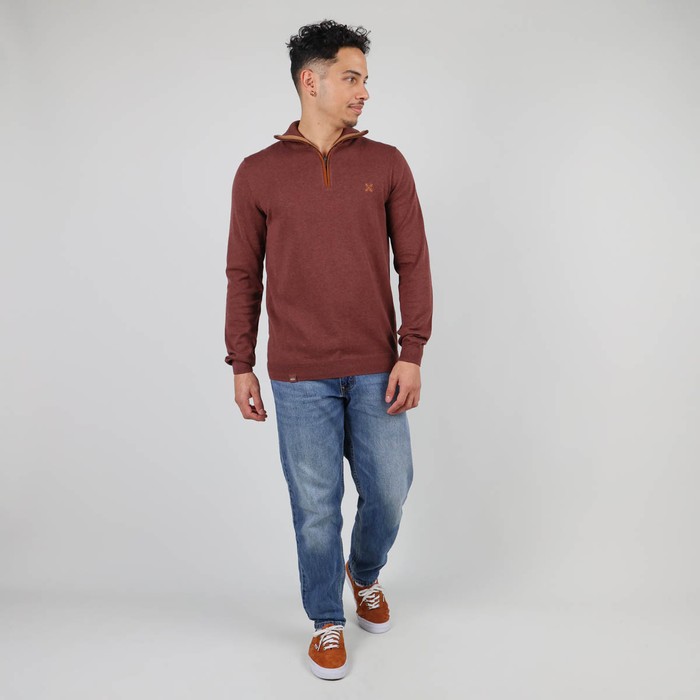 Oxbow Half-zip cotton sweater. Q2PENZI