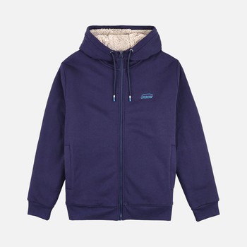 Oxbow Zippered hooded sherpa lining cotton sweatshirt. Q2SWEM