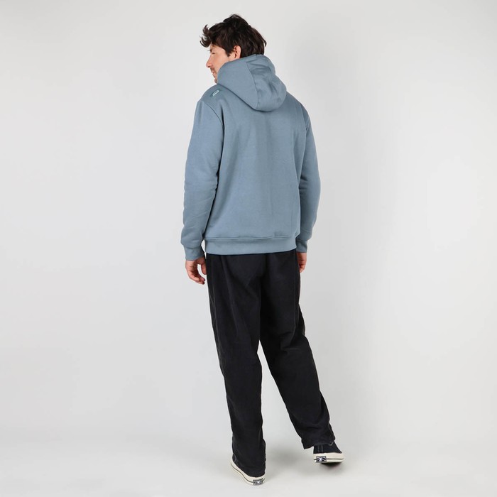Oxbow Zippered hooded sherpa lining cotton sweatshirt. Q2SWEM