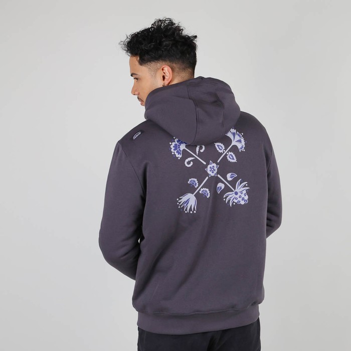 Oxbow Straight cut zipped hoodie lined with cotton fleece. Q2SAMSARI