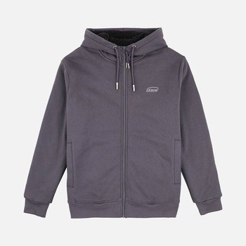 Oxbow Straight cut zipped hoodie lined with cotton fleece. Q2SAMSARI
