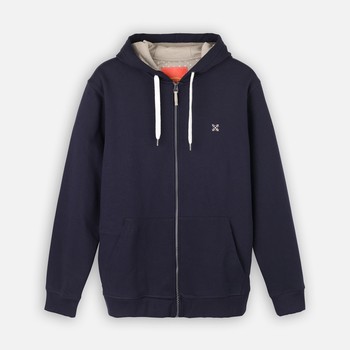 Oxbow Cotton straight fit zippered hooded sweatshirt. P0SALET