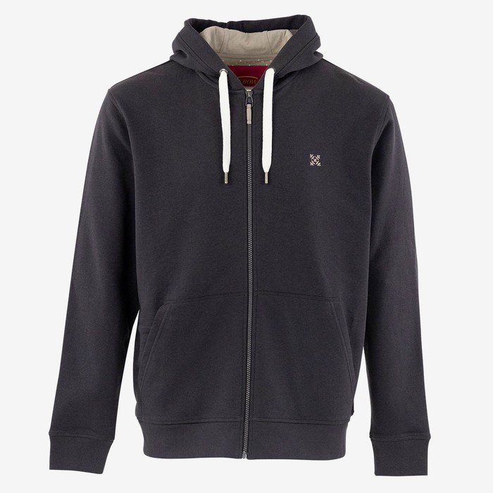Oxbow Cotton straight fit zippered hooded sweatshirt. P0SALET