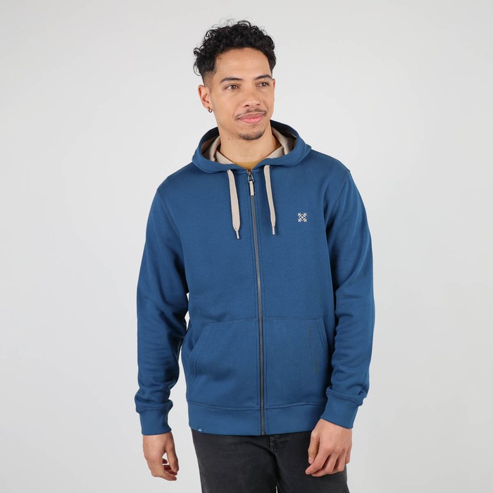 Oxbow Hooded zippered straight cut cotton sweatshirt. Q2SALET