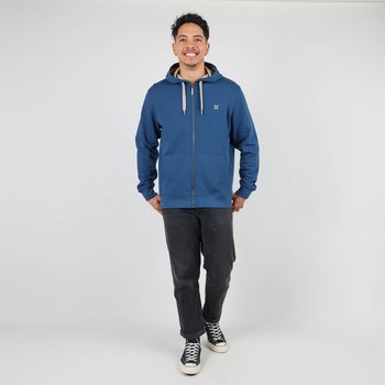 Oxbow Hooded zippered straight cut cotton sweatshirt. Q2SALET
