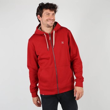 Oxbow Hooded zippered straight cut cotton sweatshirt. Q2SALET