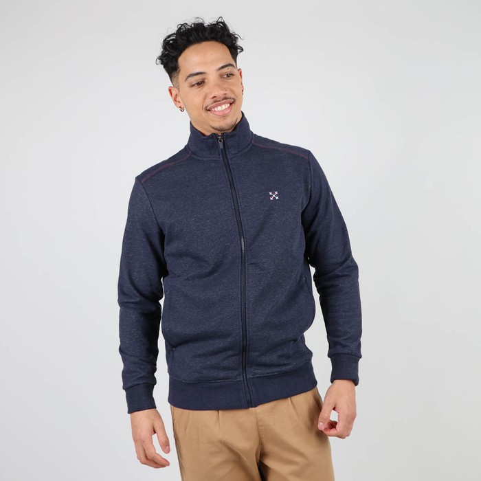 Oxbow Cotton straight fit zippered sweatshirt. P0SAKOP