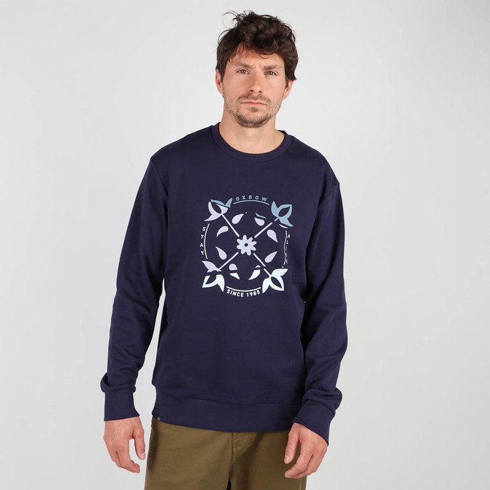 Oxbow Crew neck large cut cotton sweatshirt. Q2SOLAR