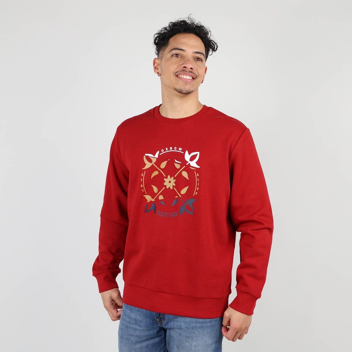 Oxbow Crew neck large cut cotton sweatshirt. Q2SOLAR