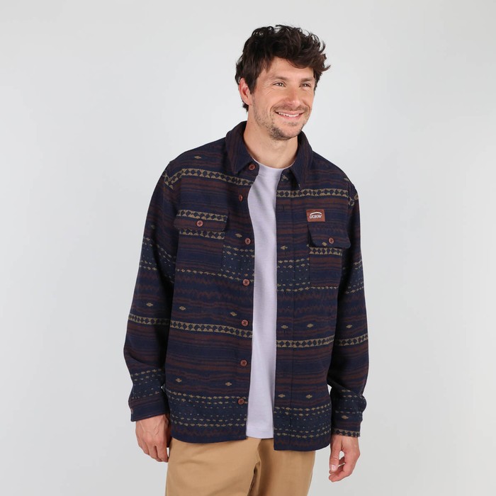 Oxbow Jacquard blended wool overshirt Q2COOMERA