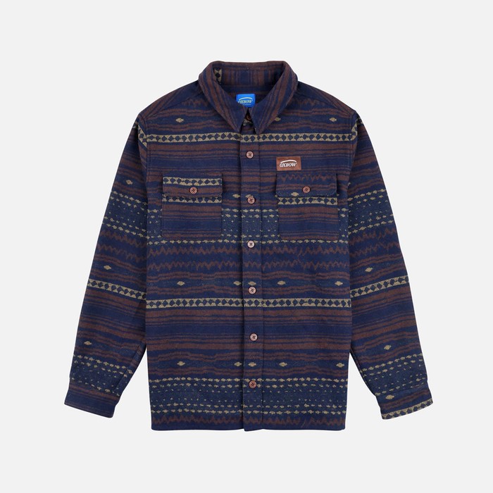 Oxbow Jacquard blended wool overshirt Q2COOMERA