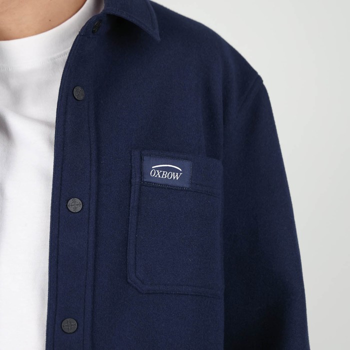 Oxbow Plain heavy brushed overshirt Q2CASCADE