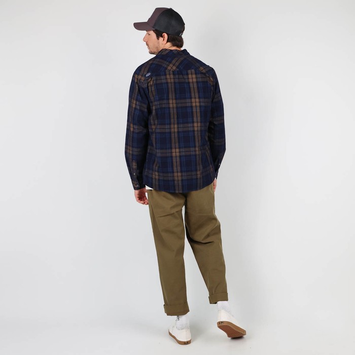 Oxbow Yarn dyed cord checks LS shirt Q2CALDO