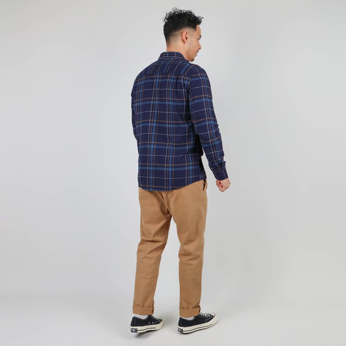 Oxbow Yarn dyed checks brushed LS shirt Q2COLK
