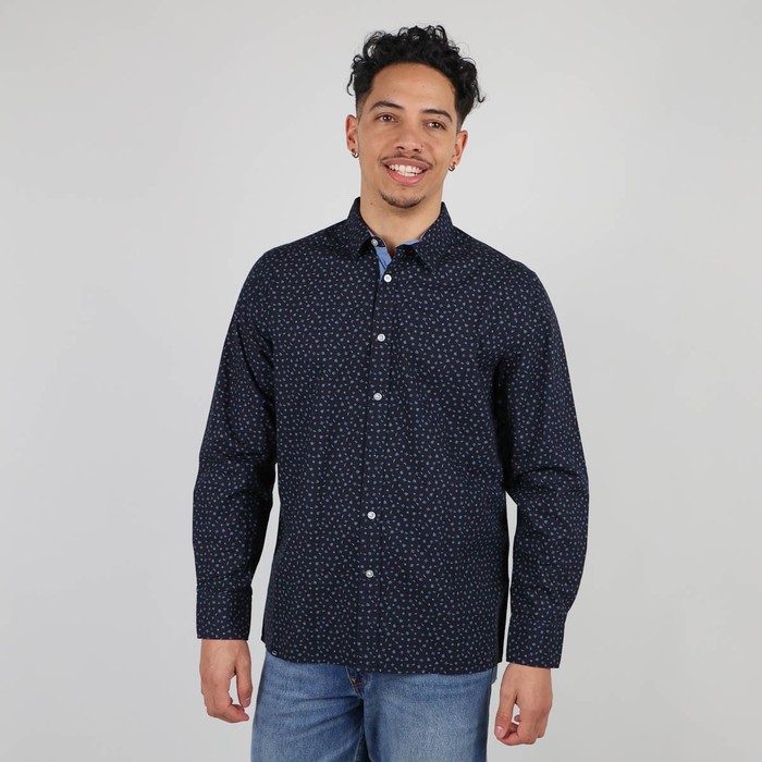 Oxbow Micro print long sleeve shirt Q2CERLAG