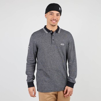 Oxbow Long sleeves straight cut cotton polo shirt. Q2NAVAL